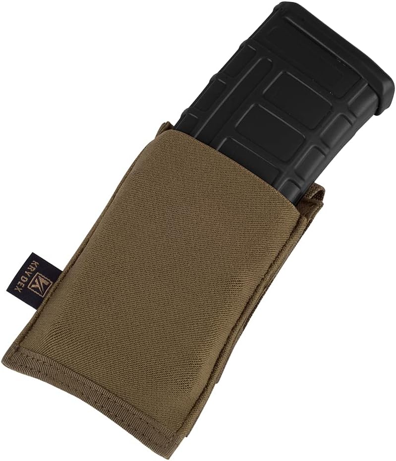KRYDEX Molle 5.56mm Single/Double/Triple Magazine Pouch Speed Mag Pouches for .223 5.56 Magazine - Image 1